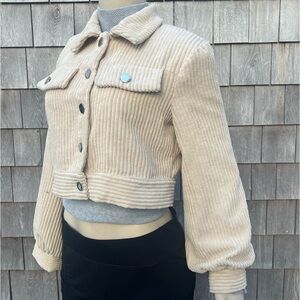 Crop Corduroy Jacket